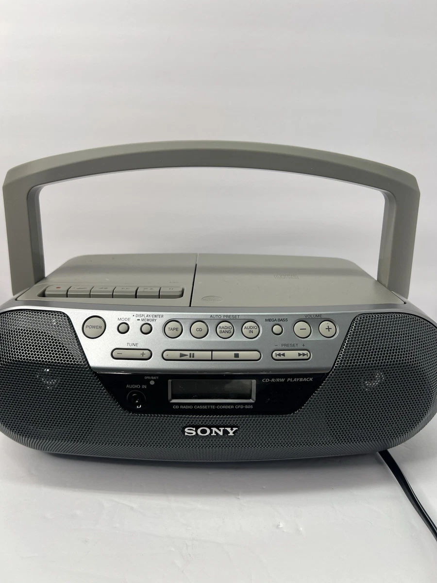 SONY CFD-8 AM/FM radio CD & lecteur cassette boombox POUR PIÈCES