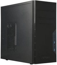 Mini Tower PC Case Micro ATX Steel Black