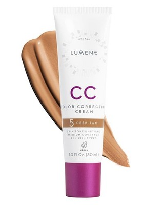 Lumene CC Color Correcting Cream Shade 5 Deep Tan 1fl.oz NEW SEALED! FREE SHIP!