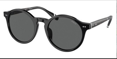 New Polo Ralph Lauren Men  Sunglasses PH4204U 500187 Shiny Black/Dark Grey  53mm