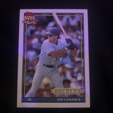 1991 Topps #23 Jim Gantner Milwaukee Brewers