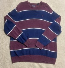 Chaps Original Crewneck Mens 2XL Rich Ruby Long Sleeve Knit Sweater PL22 Preppy
