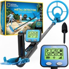 NATIONAL GEOGRAPHIC Metal Detector for Kids - 7.4" Waterproof Coil, Pinpoint