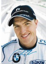 Ralf Schumacher, BMW Williams, , świetna stara karta Ag , oryginalnie podpisana