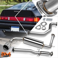 For 88-91 Honda Crx Cr-x Hb 3-dr D1516 4.5 Tip Muffler Catback Exhaust System For 88-91 Honda Crx Cr-x Hb 3-dr D1516 4.5 Tip Muffler Catback Exhaust System
