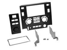 Einbaurahmen Doppel DIN Autoradio f&uuml;r Landrover Defender LD 2007-2016 schwarz