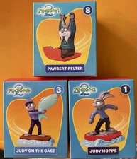 (3) 2025 McDonald’s Disney Zootopia 2 JUDY HOPPS #1,  #3 ,#8 Happy Meal Toys NEW