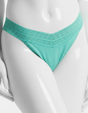 Hanky Panky Women's Green DreamEase Original Rise Thong Panty One Size