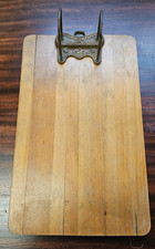 Antique Old Dominion Paper Co./Yaman and Erbe Wooden clipboard 14.5" X 9"