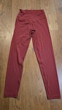 Offline by Aerie Maroon/Burgundy Real Me 7/8 High Rise Leggings Women s Size M
