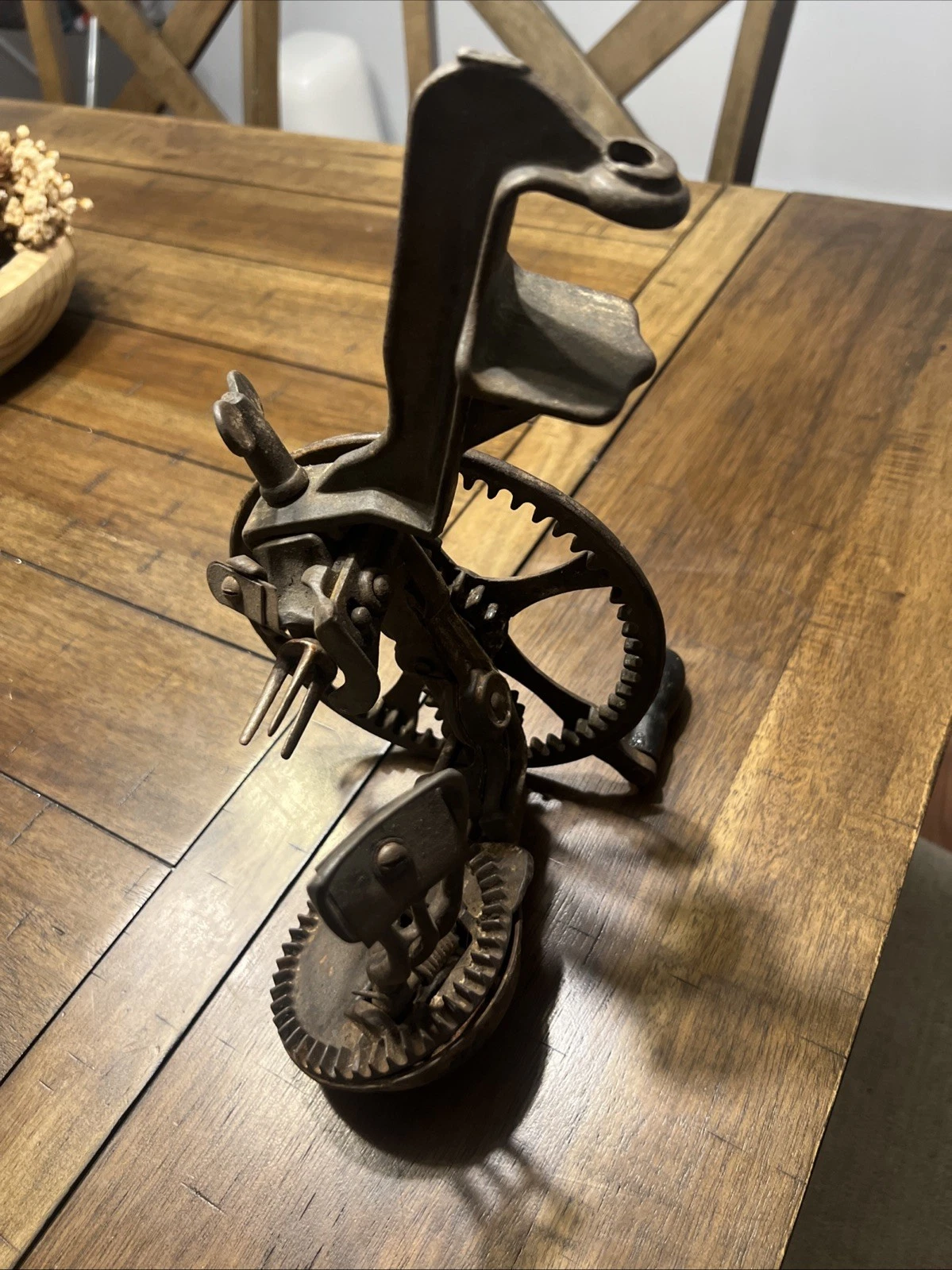 Rare Vintage Antique Cast Iron Apple Peeler / Parer