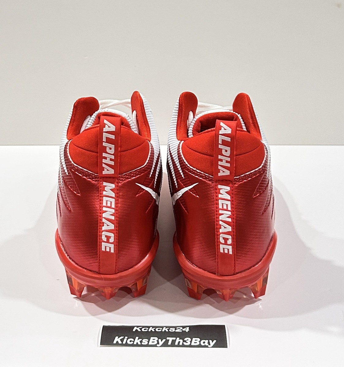 Nike Alpha Menace Pro Mid TD Red White Football Cleats PE Mens 13 871451-168 NEW s-l400.jpg main image 2