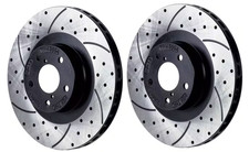 Front Drilled and Slotted Brake Rotors Set For 2003-2005 Mazda 6