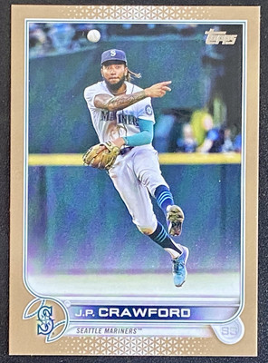 2022 Topps J.P. CRAWFORD Gold Parallel #'d /2022!