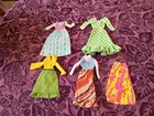 Vintage Barbie Doll Dress Lot of 5 from the 1970's
