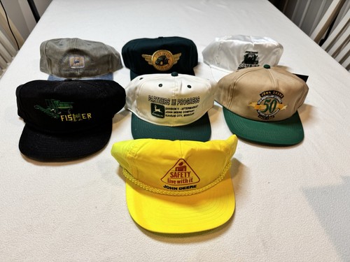 Lot Of Vintage John Deere Hats Unique Finds Most In Excellent Condition