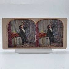 Hermann Künzren 1906 Comic Stereoview And Place Zem Upon My Nose Like Zis