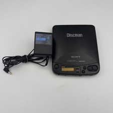 Sony Discman D-121 Portable Black CD Compact Player Mega Bass For PARTS ONLY