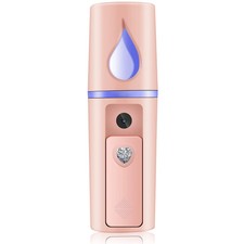 Nano Facial Mister Portable Mist Sprayer with Mirror Mini Cool Mist Spray for Sk