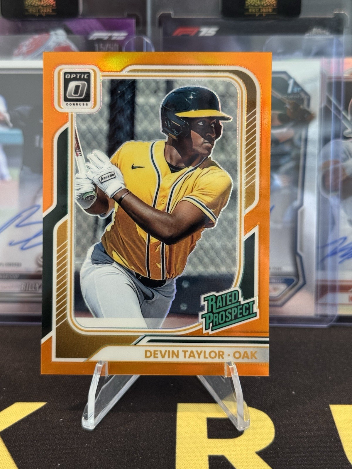 2026 Donruss Optic Devin Taylor #136 Rated Prospect Orange Prizm /199