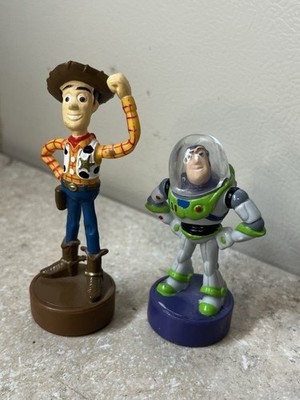 Rare Thinkway Pixar Toy Story Woody & Buzz Lightyear Figurines Set