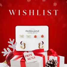 Park Lane WISHLIST- Set of 3 Pairs Christmas Post Earrings Retail $128 SOLD OUT