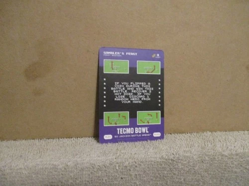 BO JACKSON BATTLE ARENA TECMO BOWL BONUS PLAY GAMBLER\'S FEAST PL24 PL-24 SP