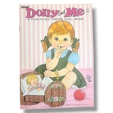 Dolly and Me Punch-Out Paper Doll Book Saalfield 1969 Vintage Uncut Baby Doll