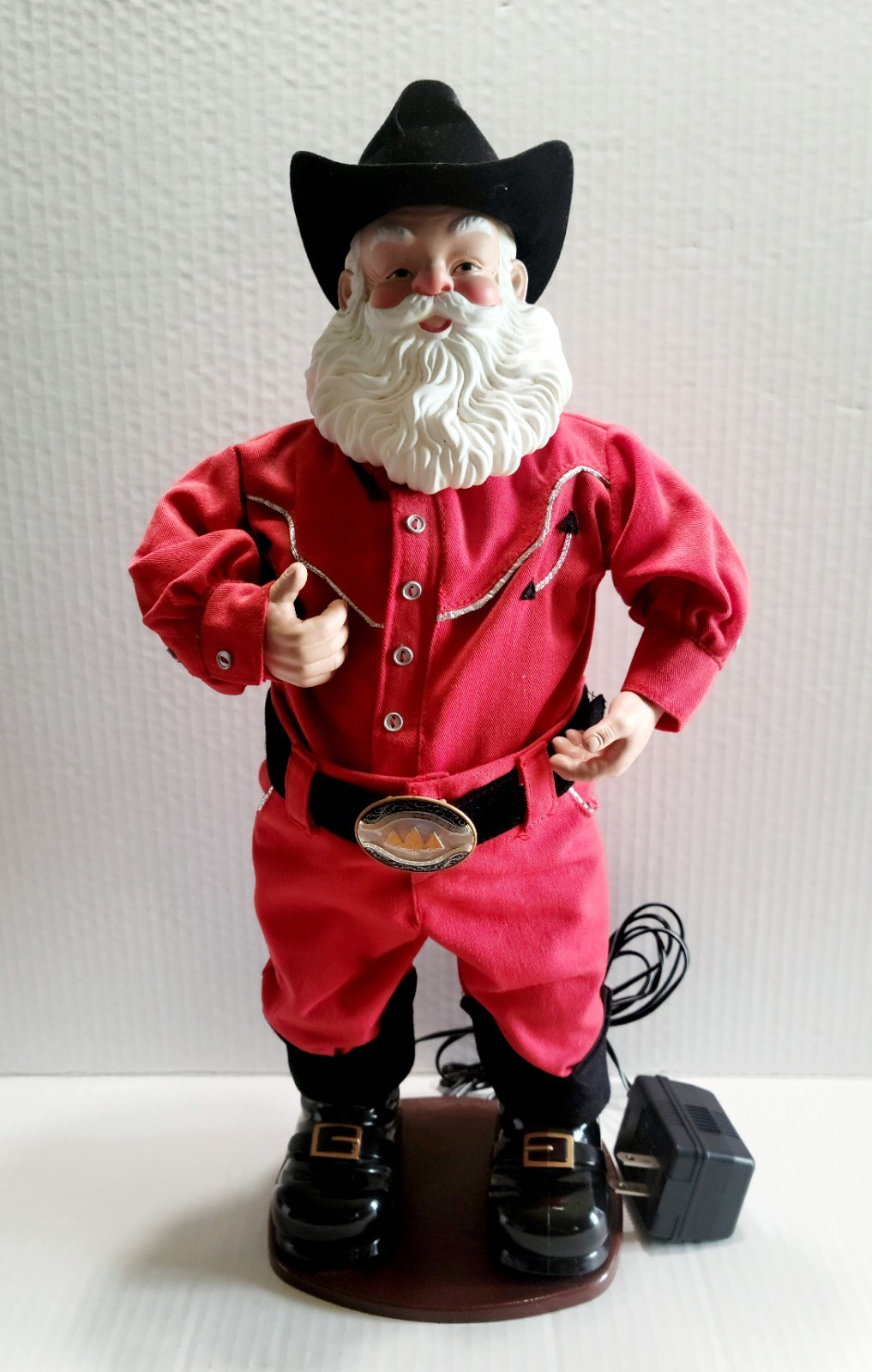 🔥🔥 Holly Jolly Rock Santa Singing Hip-Swingin' Santa Cowboy 1999,Tested,Works