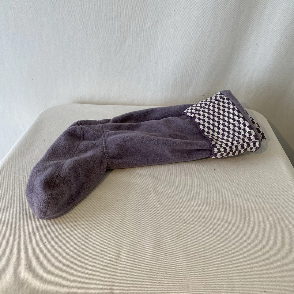 Hunter Polar Bota Alta Calcetines Grandes EE. UU. W 8-10 Púrpura Blanco Cuadros Foto 2 de 3