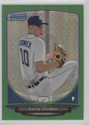 2013 Bowman Draft Picks Chrome Green Refractor 44/75 Kevin Ziomek #BDPP29 0b5