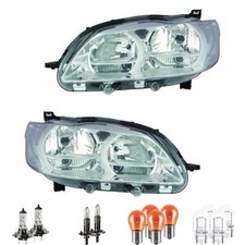 Halogen Scheinwerfer Frontscheinwerfer Set H7 für Peugeot 301 inklusive Lampen