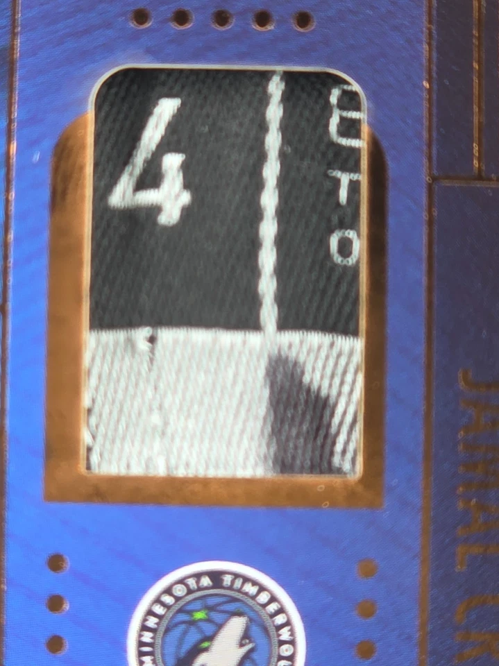 Parche de etiqueta de lavandería Jamal Crawford 25 materiales dobles Panini Silhouette/99 Foto 3 de 4