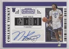 2019-20 Panini Contenders Draft Picks College Ticket Naz Reid #91 Auto 6b4