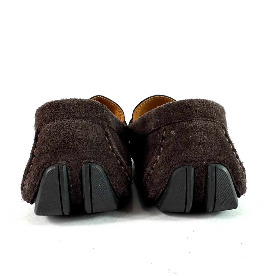 Salvatore Ferragamo Men Gancini Bit Suede Driving Loafers Moccasins Brown Size 9 - Image 3 of 4