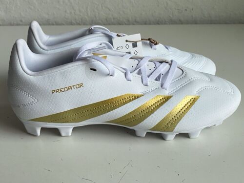 Botines de fútbol Adidas Predator Club FxG botín dorado blanco IF6342 para hombre talla 8,5” - Imagen 6 de 12