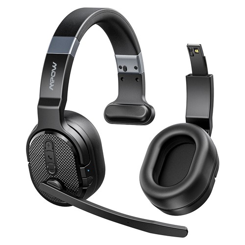 Mpow Office Trucker Bluetooth Headset Single/Dual Ear Wireless Headphones & Mute - Picture 18 of 19