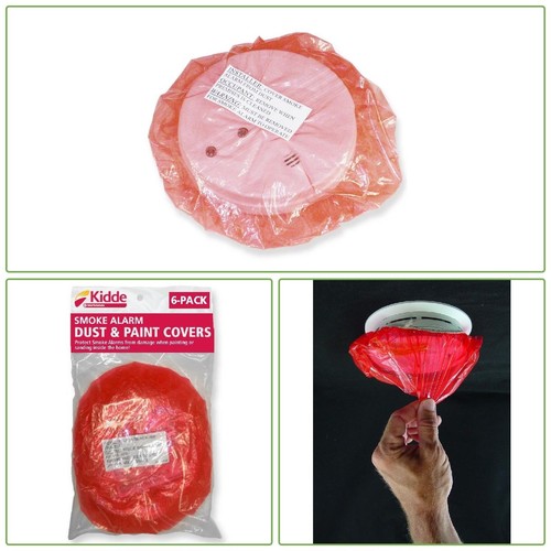 Smoke Fire Alarm Dust Paint Cover Detector Plastic Protect Caps Clean