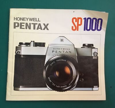 Honeywell Pentax Spotmatic SP1000 English Instruction Manual