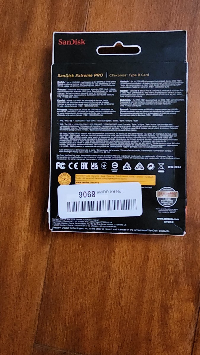 SanDisk 128GB Extreme PRO CFexpress Memory Card 619659180782