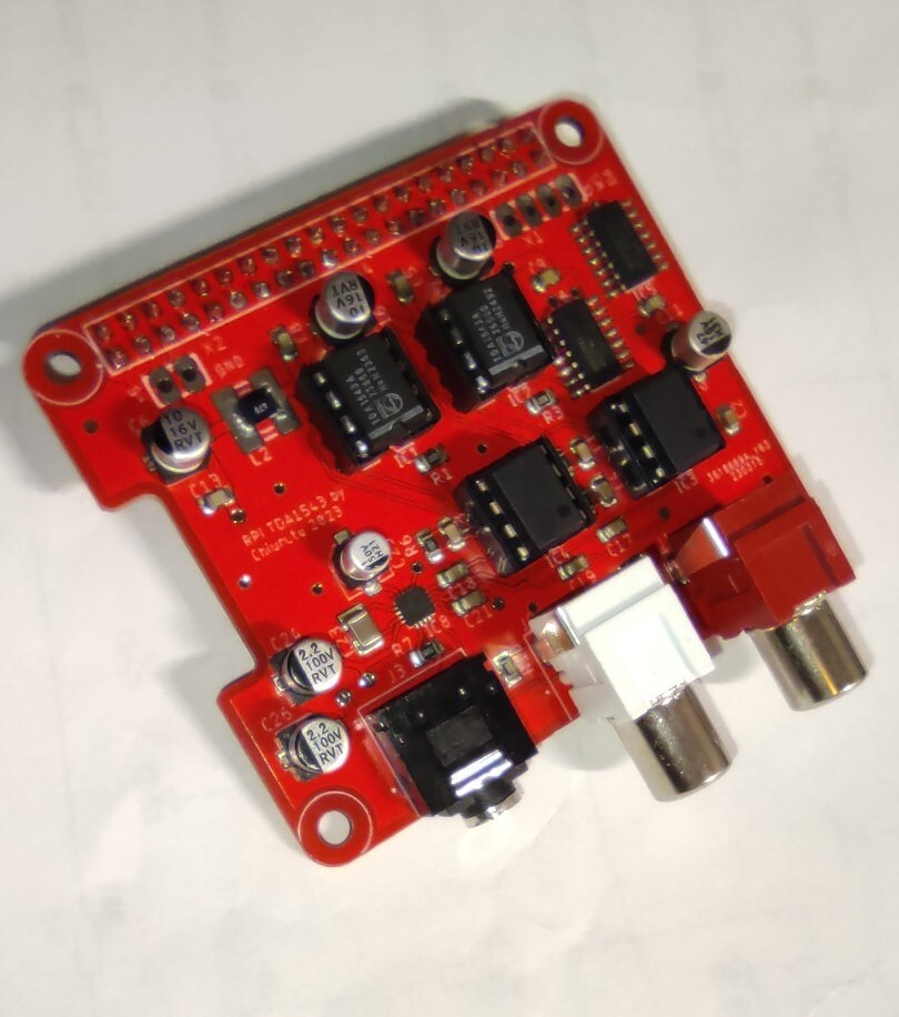 Dual TDA1543A I2S Raspberry DAC Hat PCB alt HIFIBerry Volumio