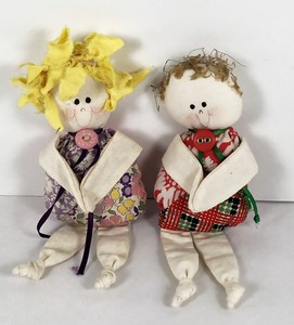 vintage fabric dolls