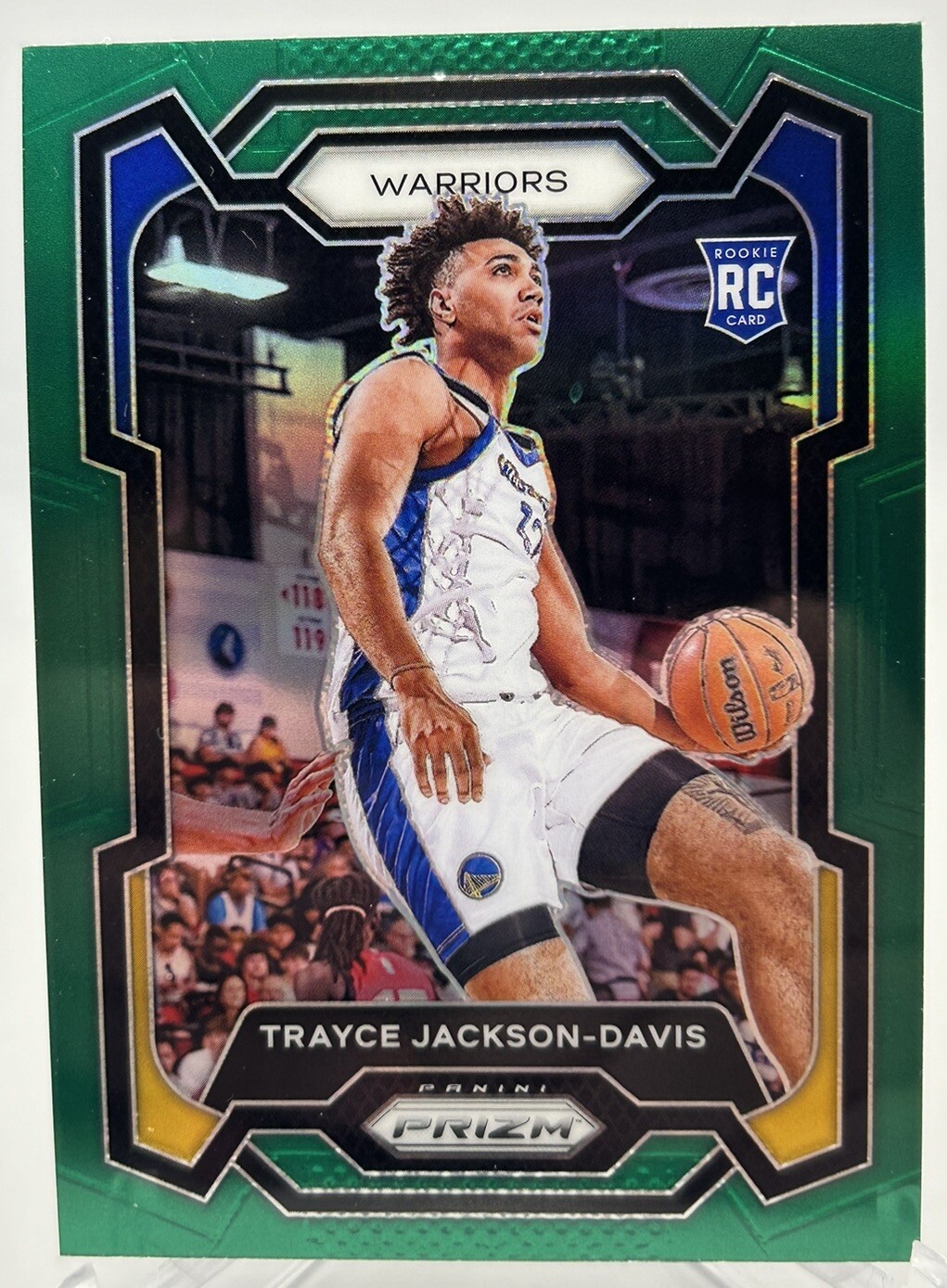 Trayce Jackson-Davis 2023-24 Prizm #148 Rookie Wave Green Warriors RC