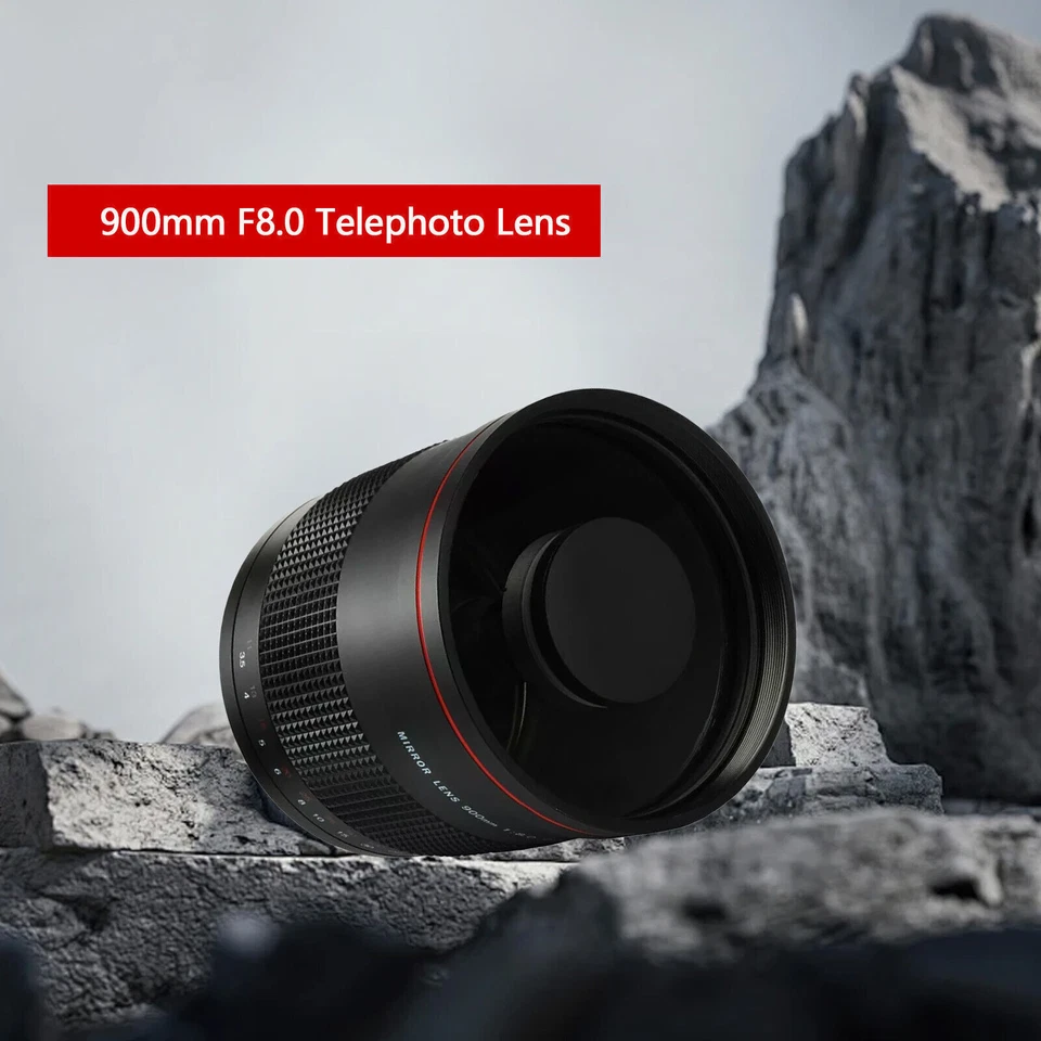 900mm F8.0 Mirror Telephoto Lens for Canon Sony Nikon Olympus M43 E-mount Camera - Image 3 of 4