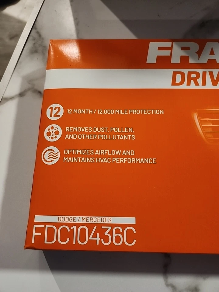 Filtro de aire de cabina Fram Drive FDC10436C para Dodge/Mercedes Sprinter 1500 2500 3500 Foto 4 de 4