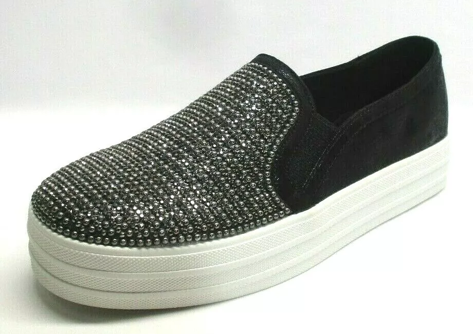 Skechers Women s Double Up Shiny Dancer Slip On Shoes Color Black