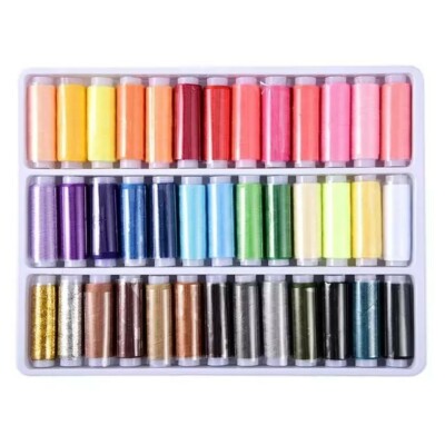 39pcs/set Multi Colors Polyester Spool Sewing Hand Machine DIY Thread 200 Yard