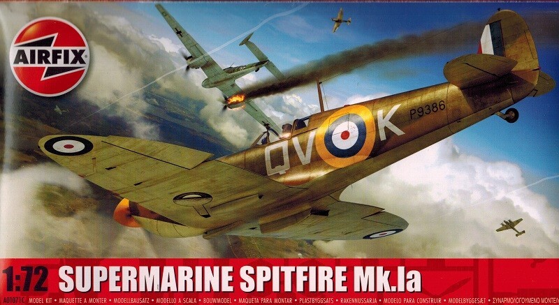 Airfix Standard-Modellset – A01071C Supermarine Spitfire Mk.Ia Modellbausatz – Kunststoff-Modellflugzeugbausätze für Erwachsene und Kinder ab 8 Jahren, Set enthält Gussrahmen - Bild 3