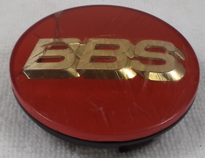 BBS Wheels Red Custom Wheel Center Cap Caps # 56.24.120 / Fluke / Disk / PMMA