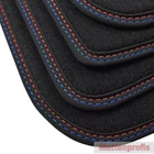 MP velour floor mats double seam for BMW 3 Series E30 convertible from manufacturing years 1985 - 1995